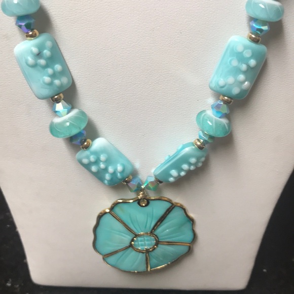 Turquoise Necklace & Earring Set ❤️